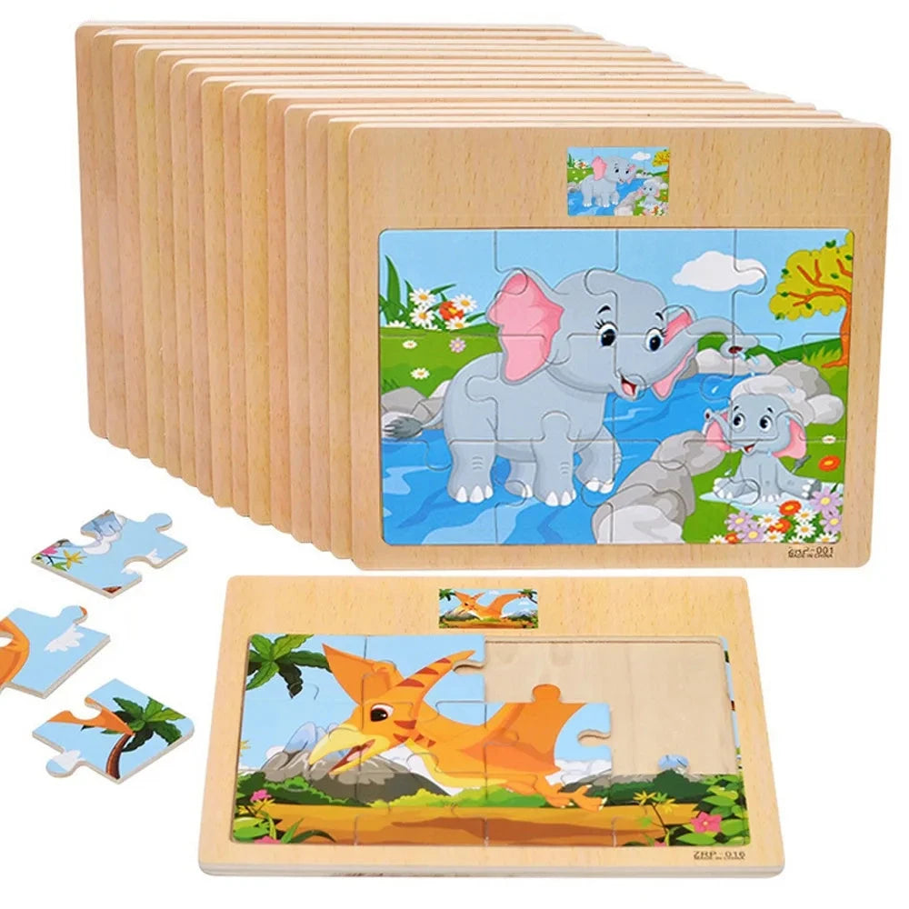 Wooden Jigsaw Puzzle - Nest & Play