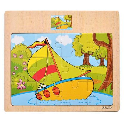 Wooden Jigsaw Puzzle - Nest & Play