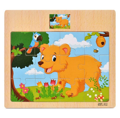 Wooden Jigsaw Puzzle - Nest & Play