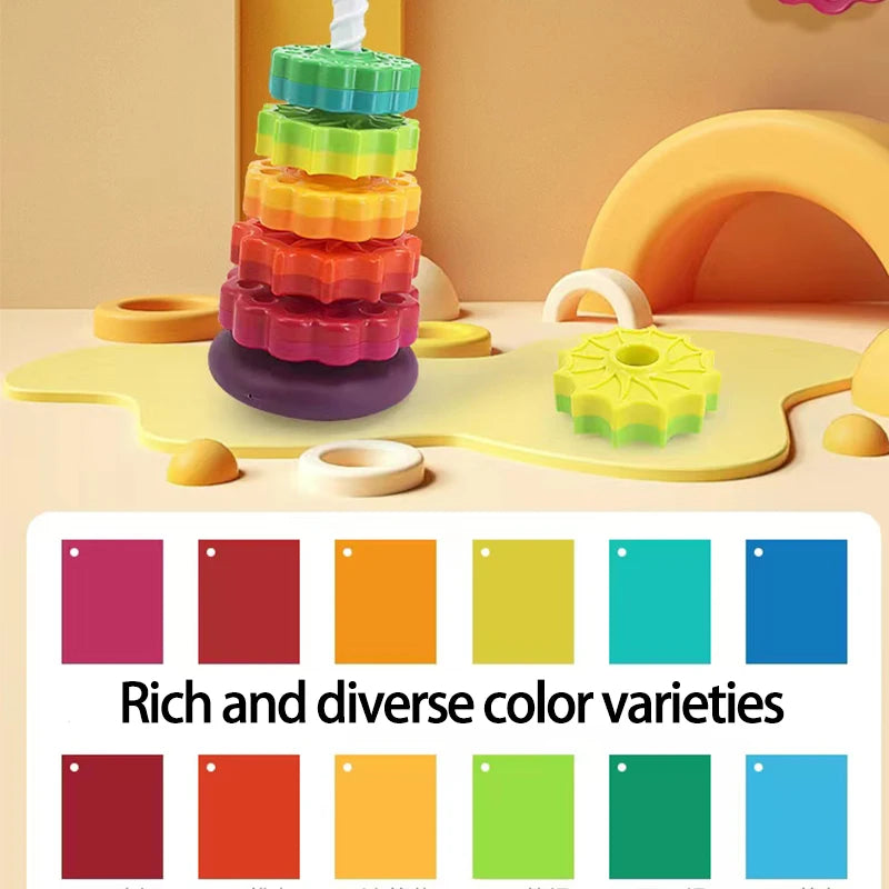 Rainbow Stacking Tower - Nest & Play