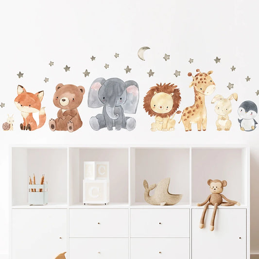 Cartoon Animals Stickers - Nest & Play