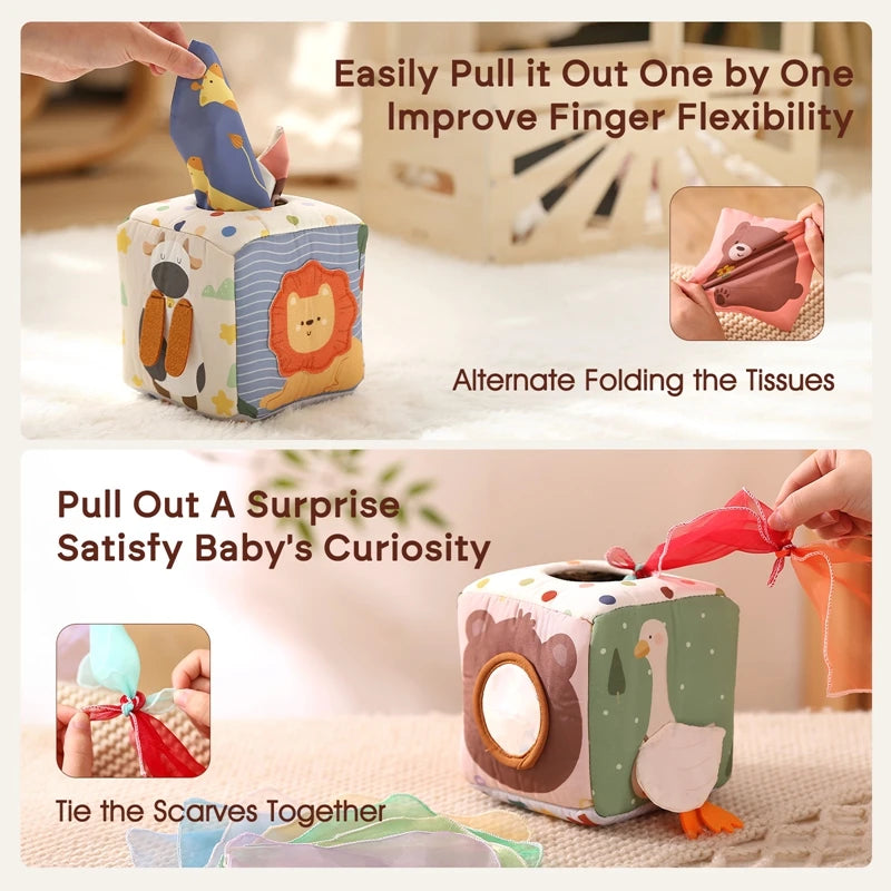 Tissue Box Toy - Nest & Play